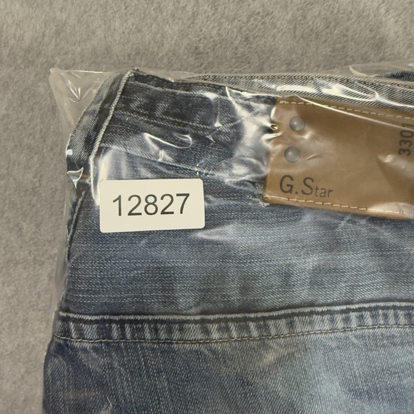 G Star Raw Jeans Men's 34x29 Blue Radar Straight Distressed Restored Y2K Hemmed - Picture 13 of 13